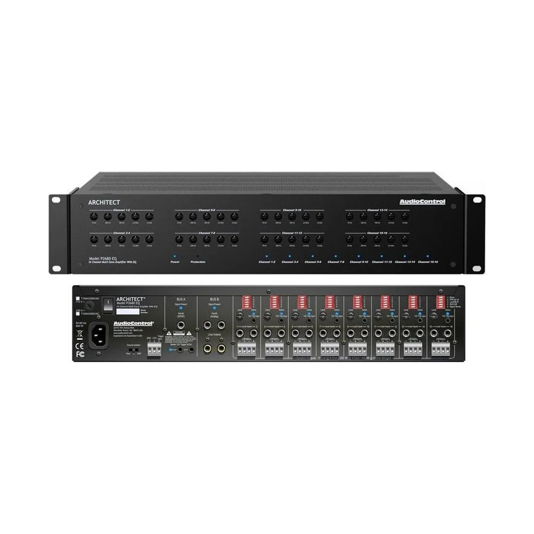AudioControl ARCHITECT P2680 EQ – die 16-Kanal-Power-Endstufe mit Equalizer je Zone