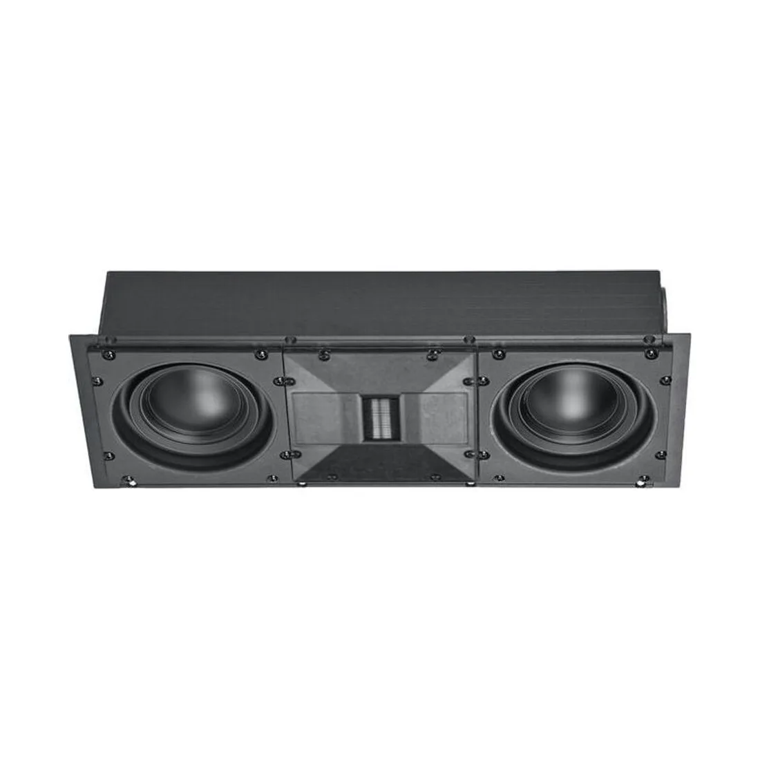 Wisdom Audio SAGE C20i – der schlanke Einbau-Center mit zwei Tieftönern über oder unter dem TV